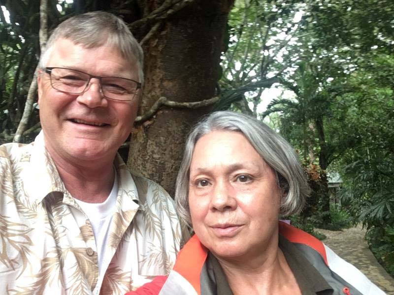Lee and Marie in Belize